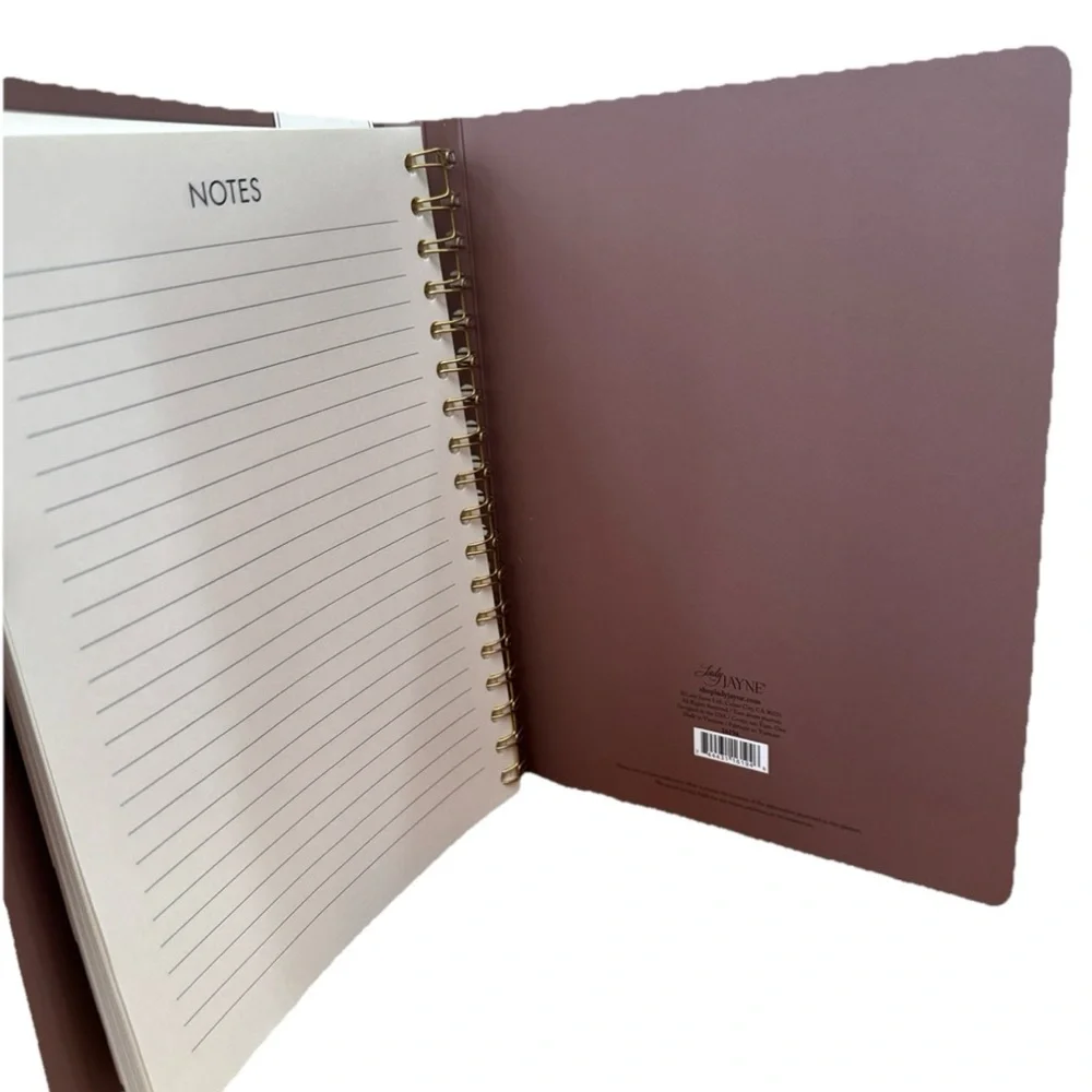 Lady Jayne 2026 Monthly & Weekly Planner January- Dec 2026- Peach Pink 9x7”